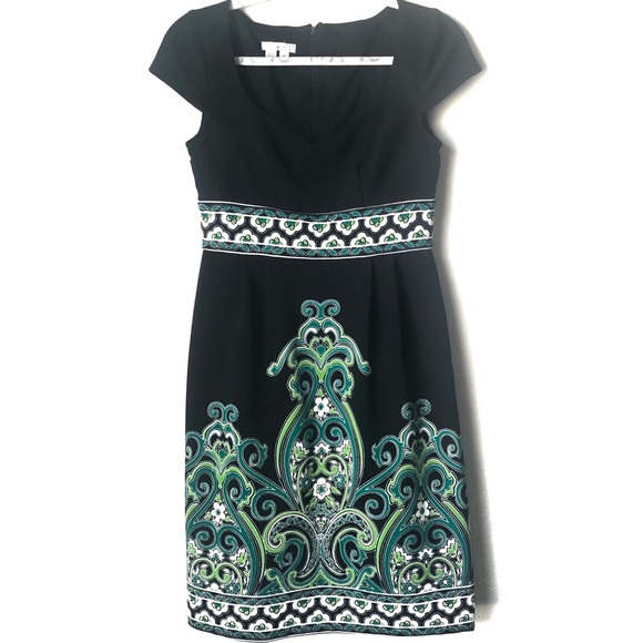 London Times Dresses & Skirts - London Times Floral V-Neck Short Sleeve Dress 4